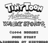 Tiny Toon Adventures - Wacky Sports (USA) Title Screen